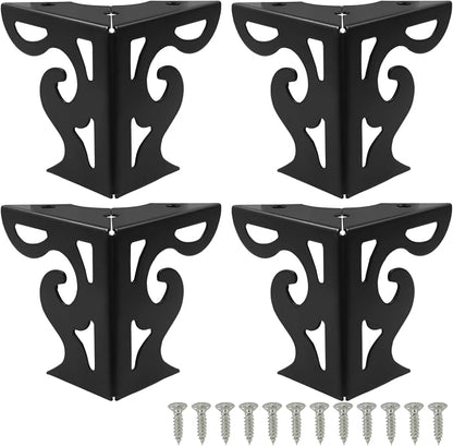 Piutouyar 3 Inch Hollow Out Furniture Legs Set of 4, Modern Triangle Couch Feet by Piutouyar