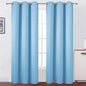 Sky Blue Thermal Blackout Curtains/42 x 84 Inch/Set of 2 Panels Room Darkening by Lemomo