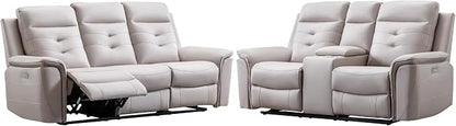 ANJ 2-Piece Faux Leather Power Recliner Sofa Set - Image 8