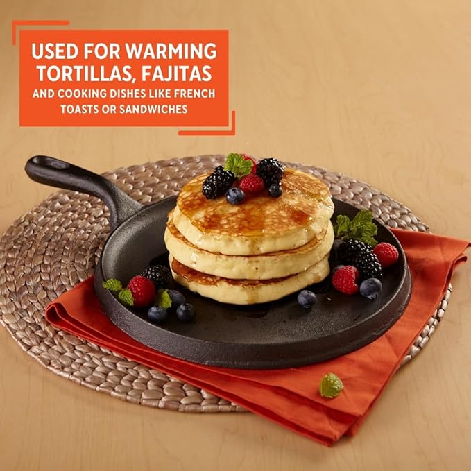 IMUSA 9.5in Cast Iron Preseasoned Comal