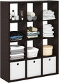Furinno Cubicle Book Shelf, 12-Cube Bookshelf, Extra Thick Frame Reversible by Furinno-FitsYourSpaceFitsYourBudget