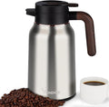 Vondior Coffee Carafe 51oz - 36 Hours Thermal Coffee Thermos- Insulated 304 Stainless Steel Hot Beverage Dispenser - Coffee Carafes For Keeping Hot/Cold Coffee, Tea, Water, Drink Dispenser for Parties