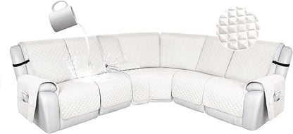 HDCAXKJ 100% Waterproof Reclining Sectional Couch Covers L Shape Recliner Sofa by HDCAXKJ