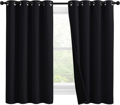 NICETOWN Truly Blackout Curtains 57 inches Length, 2 Thick Layers Completely by NICETOWN