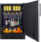 Summit 24" Cold Brew Kegerator, Dual Tap Kit, Stainless Steel- SBC7BRSCF2
