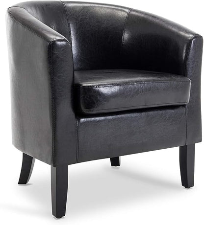 BELLEZE Accent Barrel Chair, Club Tub Sofa Corner Chair - Image 7
