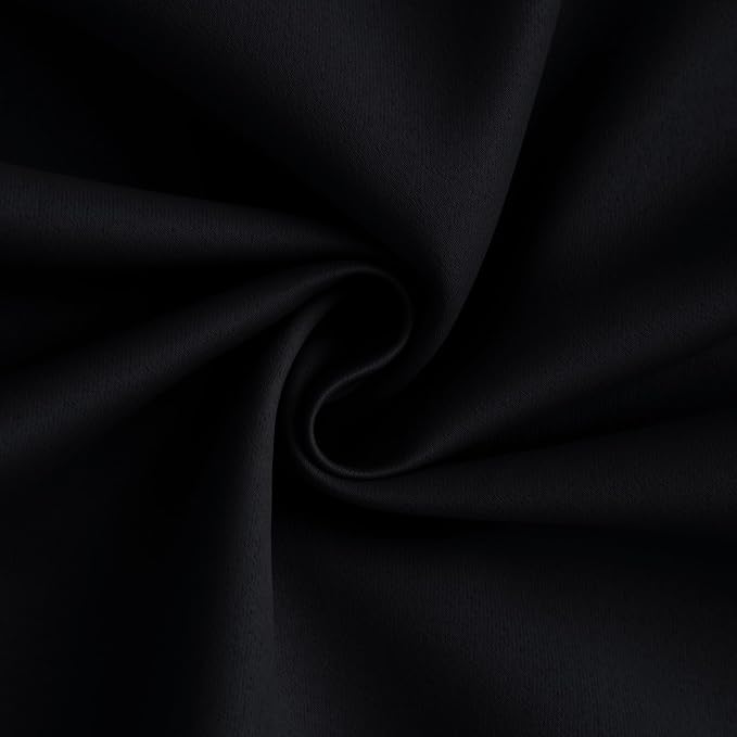 Yakamok Black 100% Blackout Curtains 72 Inches Long - Image 3