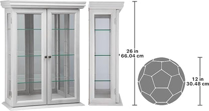 Design Toscano Country Tuscan Wall Curio Display and Storage Cabinet, 20 Inches - Image 2