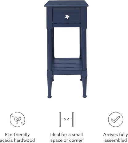 Linon Raleigh Navy Small Accent Table - Image 14