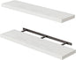 Fixwal Floating Shelves for Wall, 35.4" Long Heavy Duty Wall Mounted Rustic by Fixwal