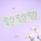 TUKE Flower Silicone Cake Lace Mold Cake Decorating Tool Border Decoration Lace Mold Kitchen Baking Tool (K_ Flower)