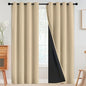 SimpleHome Beige 100% Blackout Curtains Room Darkening Living Room 90 Inch | by SimpleHome