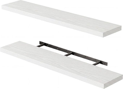 Fixwal Floating Shelves for Wall, 47.2" Long Heavy Duty Wall Mounted Rustic by Fixwal