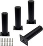 4 Pack Adjustable Furniture Legs Round 1.5" Dia Thickened Aluminum Alloy Sofa by Kyuionty