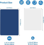 AECHY Silicone Mats for Kitchen Counter 47"x23.6"x0.08”, Largest Heat Resistant Mat Shipped Rolled Up Kitchen Island Silicone Countertop Protector Mat Nonslip Extra Large Counter Mat, Blue