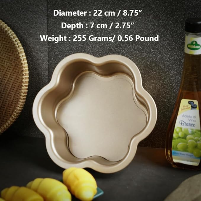 Specialty Forms NonStick Baking Tray Shaped Cake Bread Pizza Baking Pan Golden Carbon Steel