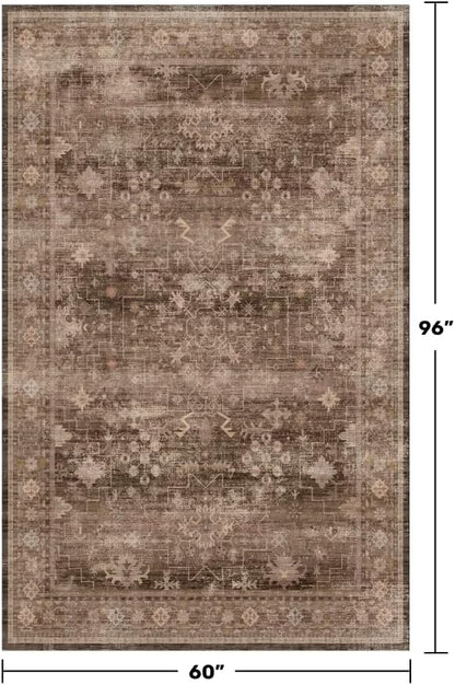 Taupe Brown 5x8 Rug for Living Room - Image 2