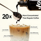 Jot Coffee Concentrate (Vanilla) High Caffeine Cold Brew Coffee Concentrate Liquid for Iced Coffees, Instant Espresso, Hot or Cold Instant Coffees - Makes 14 Cups, 150mg Caffeine/Tbsp, Sugar Free
