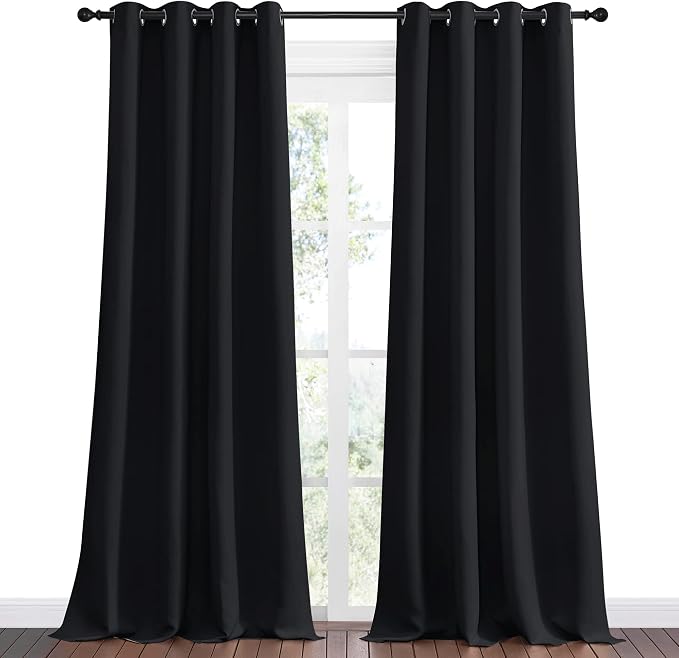 NICETOWN Halloween Patio Blackout Curtain Shades, 2 Panels, 55 inches x 102 - Image 2