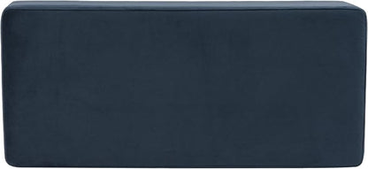 HomePop Malmo Decorative Storage Bench -Blue Velvet - Image 8