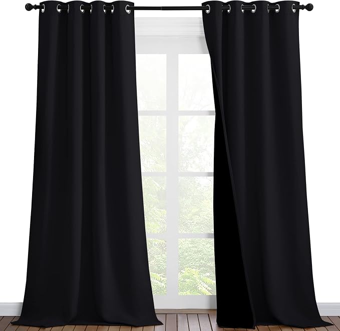 NICETOWN High-End Thermal Curtains, Full Blackout Curtains 90 Inches Long by NICETOWN