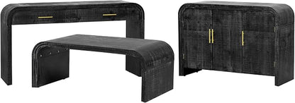 Retro Minimalist Curved Sideboard - Image 9
