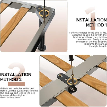 6Pcs Bed Frame Support Leg, Adjustable 14" to 23.6", Increase Under-Bed Storage - Image 7