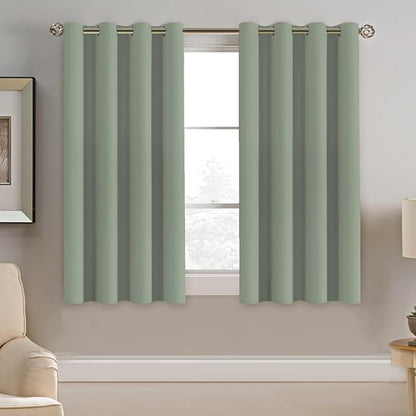 H.VERSAILTEX Blackout Curtain for Living Room Small Window Kitchen Blackout by HVERSAILTEX