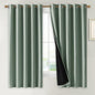 NICETOWN Greyish Green 100% Blackout Lined Curtains, 2 Thick Layers Completely by NICETOWN