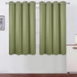 Sage Green Thermal Blackout Curtains/52 x 54 Inch/Set of 2 Panels Room by Lemomo