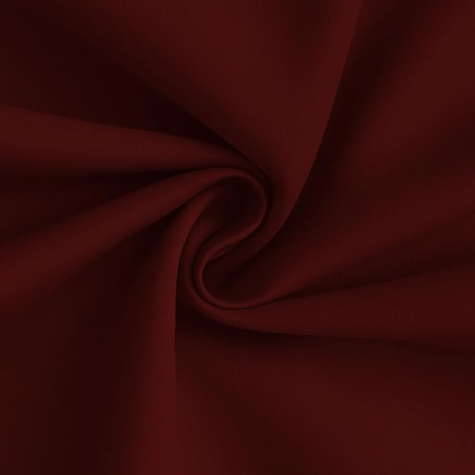 Yakamok Burgundy Red Blackout Curtains 63 Inches Long - Image 3