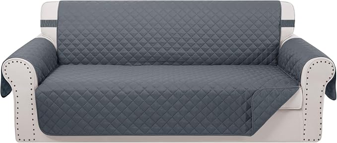Reversible Oversized Sofa Covers, XL Sofa, Dark Blue/Dark Blue by LuxshareHome