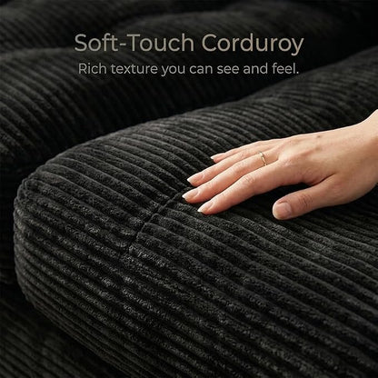 96" L Shaped Modular Sectional Sofa, Boneless Cloud Couch - Image 5