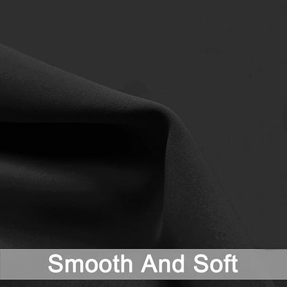 Yakamok Room Darkening Curtains 52x45 inch Length Black-Living Room | 2 panels - Image 4