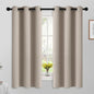 Yakamok Room Darkening Curtains 42x63 inch Length Natural-Living Room | 2 panels by Yakamok
