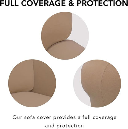 PureFit Super Stretch Sofa Slipcover – Spandex Non Slip Soft Couch Sofa Cover - Image 4