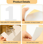 12 Inch Number Cake Mold Baking Forms Moulds,9 Pieces 0-8 Cake Number Stencils,Number Cake Pans,Flat Plastic Mold Numerical Templates Cutting for DIY Cakes/Cookies