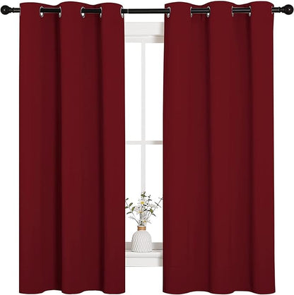NICETOWN Holiday Christmas Decor Thermal Insulated Solid Grommet Blackout by NICETOWN
