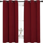 NICETOWN Holiday Christmas Decor Thermal Insulated Solid Grommet Blackout by NICETOWN