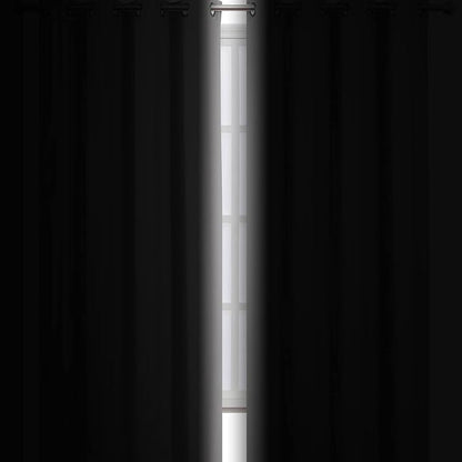 Blackout Curtains 66 x 95 inch/Light Grey Curtains Set of 2 Panels/Thermal - Image 3