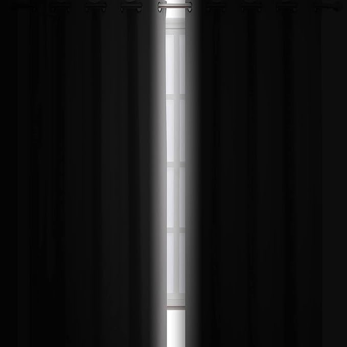 Light Grey Blackout Curtains 34 x 63 Inch Length/Set of 2 Curtain - Image 3