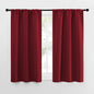 NICETOWN Christmas Burgundy Red Curtains Blackout Drape Panels by NICETOWN