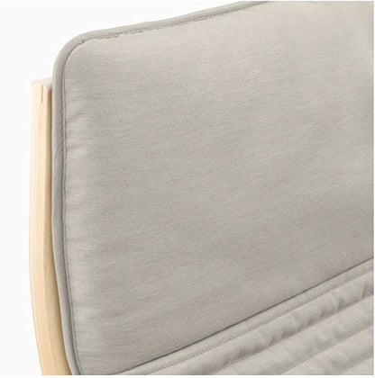 IKEA Poang Armchair Birch Veneer Knisa Light Beige 792.407.90 - Image 4
