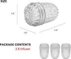 3PCS Small size Fruit Infuser for Wide Mouth Bottles.,Compatible with Stanley,Hydro Flask, Iron Flask, Takeya, ThermoFlask