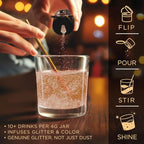 Brew Glitter Copper Edible Drink Glitter 1x 4g Jar for Cocktails, Beer, & Beverages