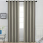 Yakamok Room Darkening Curtains 52x84 inch Length Taupe-Living Room | 2 panels by Yakamok