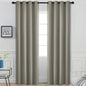 Yakamok Room Darkening Curtains 52x96 inch Length Taupe-Living Room | 2 panels by Yakamok
