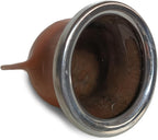 Handcrafted yerba mate gourd (mate cup) authentic calabash, leather wrapped, perfect for Argentinian or Uruguayan mate. Includes stainless steel bombilla for a true yerba mate experience (camionero)