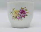 Liang baobao Porcelain Teacup, 5oz Cups Painted Flowers Coffee Tea Water Pot Ceramic Kettle Tea pot Accessories (cup*4)