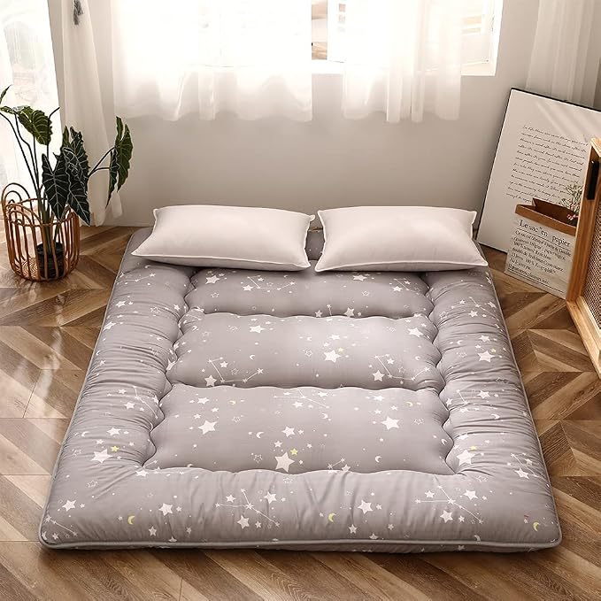 MAXYOYO Grey Constellation Japanese Floor Futon Mattress, Tatami Floor Mat - Image 6